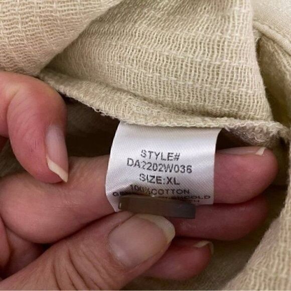 DownEast Women's 100% Cotton Quilted Jacket in Natural Size XL NWT​ - Picture 5 of 7